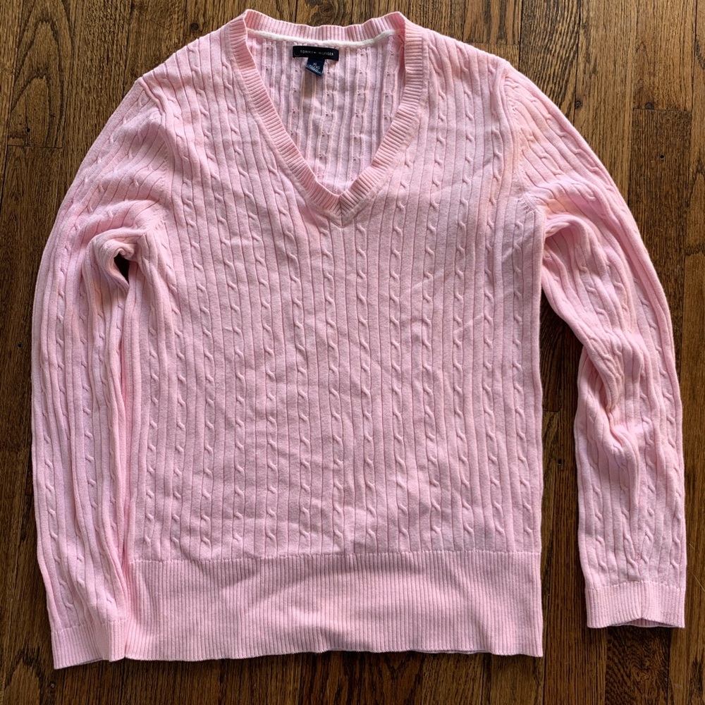 Tommy Hilfiger Pink Womens Sweater, XL